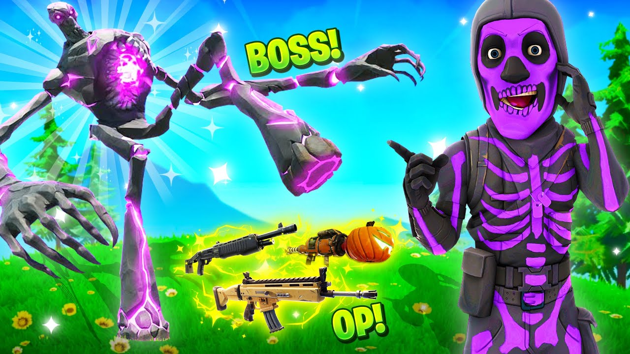 Tylko LOOT z mega BOSS&Oacute;W w Fortnite! 👹 (darmowy SKIN!)