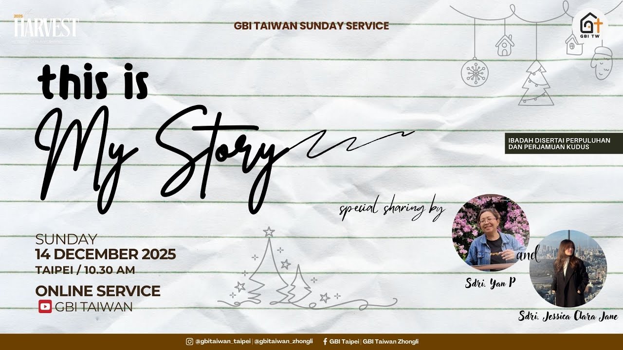 Ibadah Raya GBI Taipei 14 Desember 2025