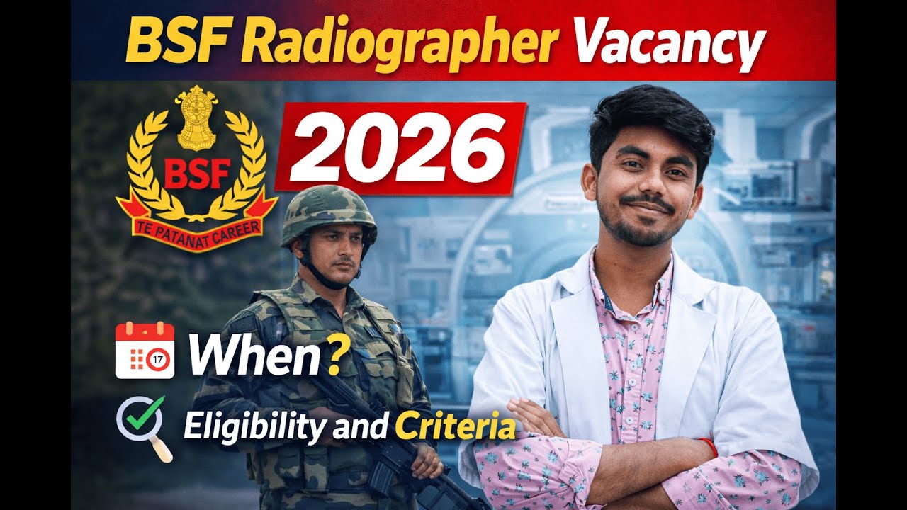 BSF Radiographer Vacancy 2026 | Eligibility & Criteria | Full Details | bsf radiographer vacancy#bsf