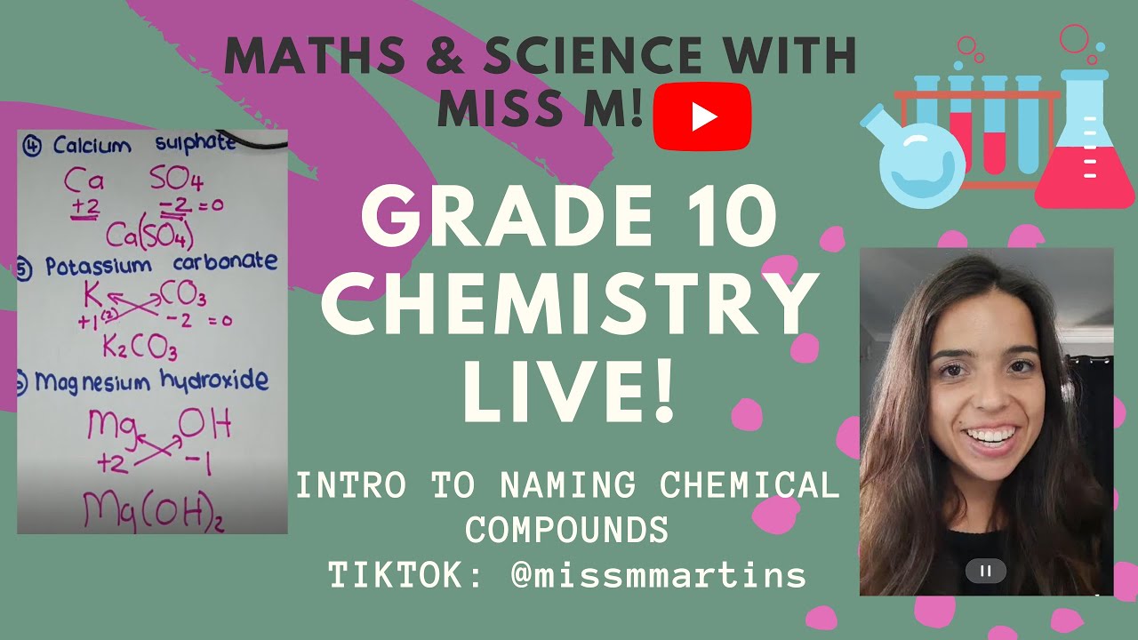 Grade 10 Chemistry Naming compounds LIVE LESSON