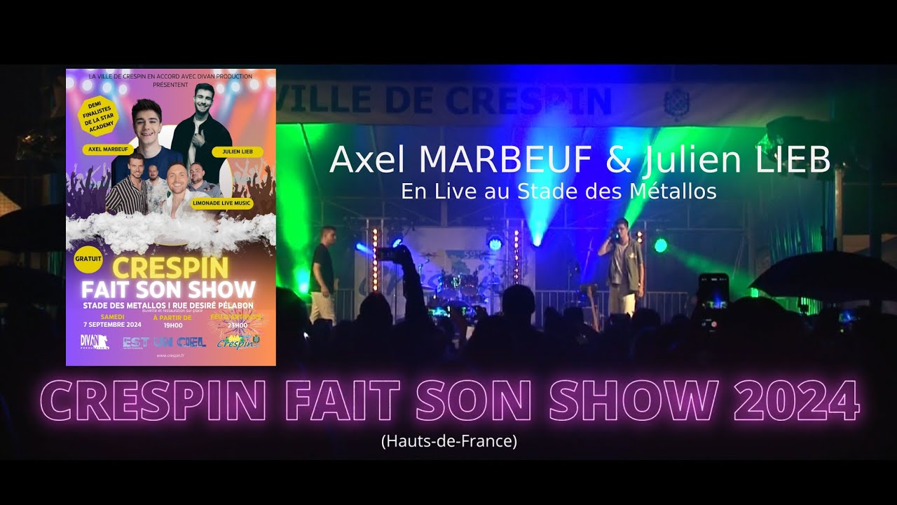 CRESPIN FAIT SON SHOW 2024 (Extrait Live avec Axel MARBEUF et Julien LIEB).