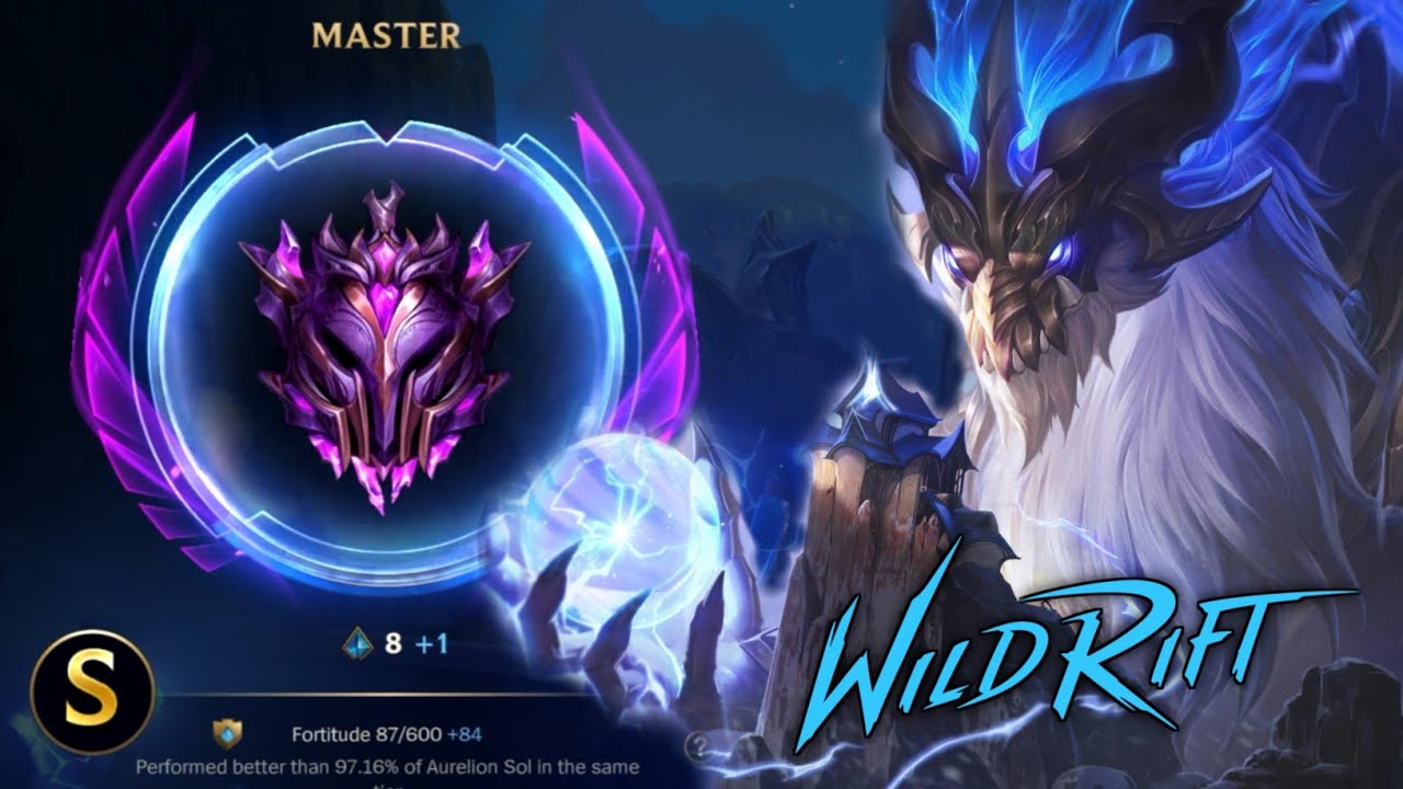 WILD RIFT - AURELION SOL MASTER RANK S TIER GAMEPLAY