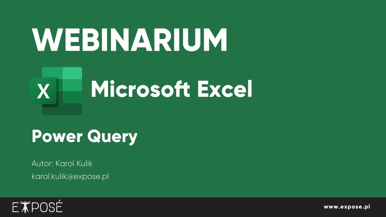 Webinarium Microsoft Excel Power Query