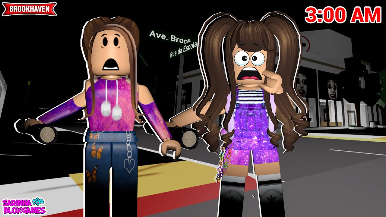 PERDIDAS EM BROOKHAVEN AS 3 HORAS DA MANHÃ!! ALGO ESTÁ ESTRANHO! ROBLOX