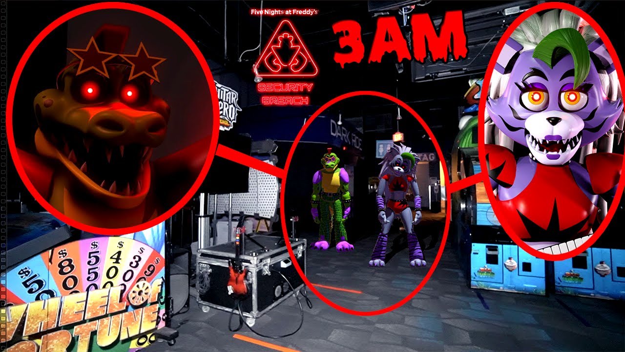 ЕСЛИ УВИДИТЕ МОНТГОМЕРИ ГЕЙТОРА И РОКСАНУ ВУЛФ ИЗ FIVE NIGHTS AT FREDDY'S SECURITY BREACH В 3 ЧАС...