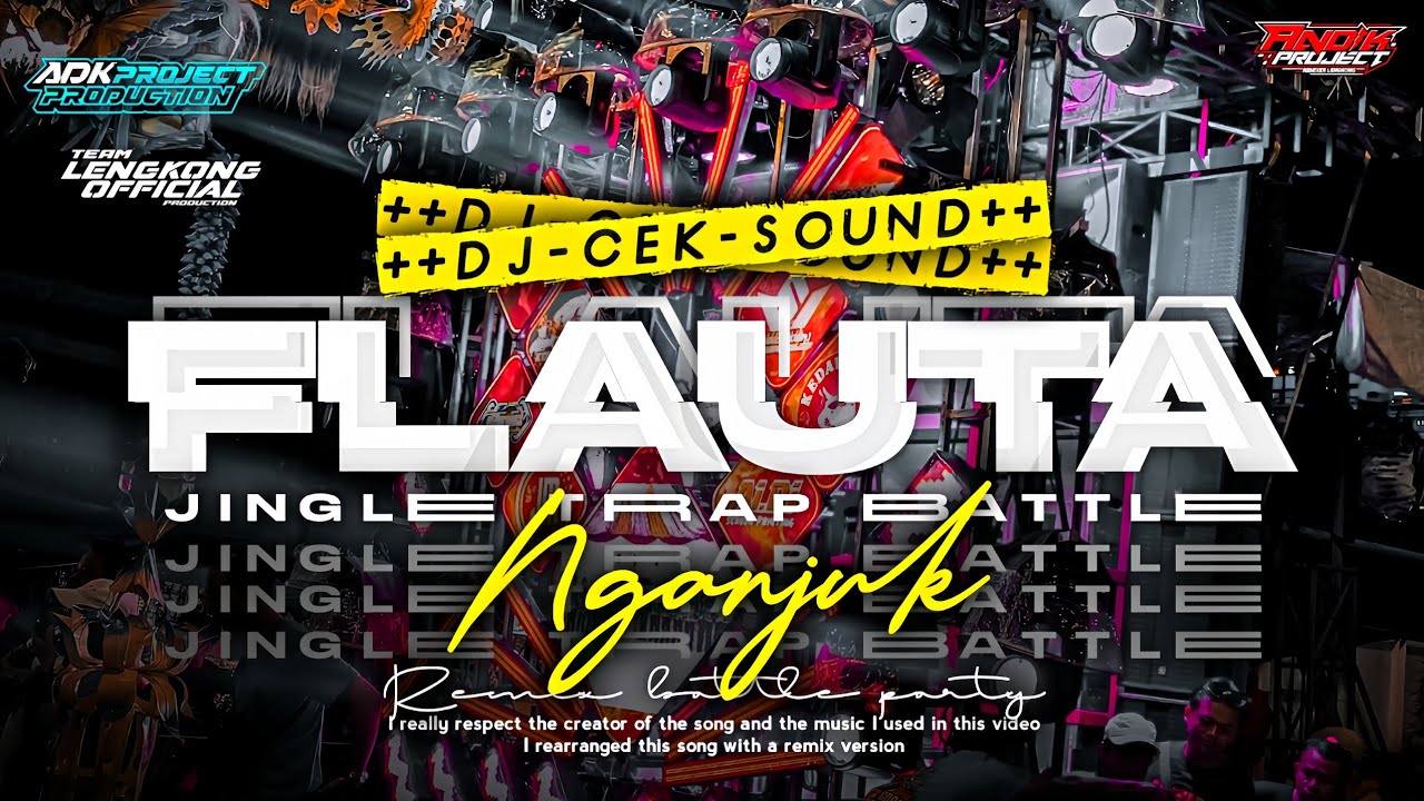 DJ TRAP FLAUTA JINGGLE NGANJUK || COCOK BUAT CEK SOUND BASS BLAYER ‼️‼️