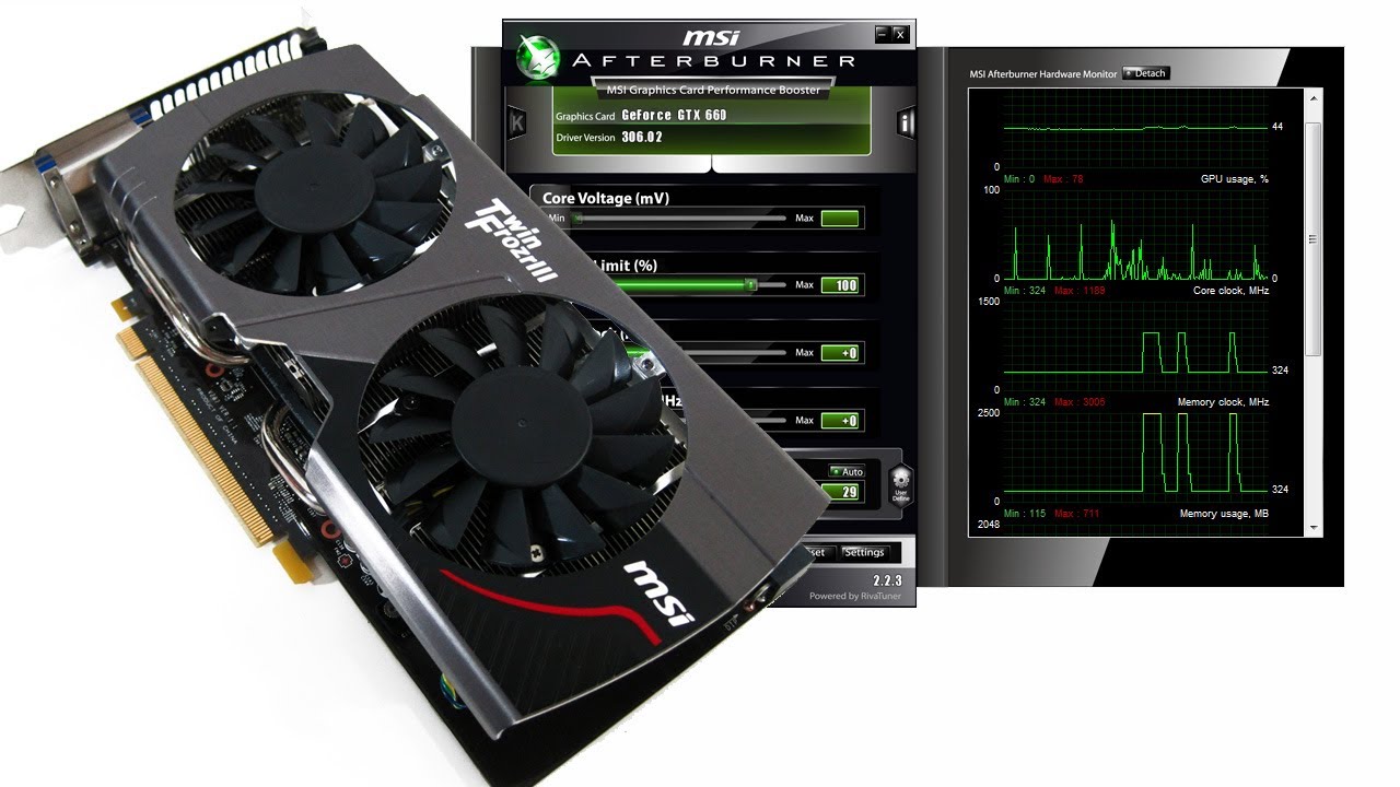 Overclocking MSI GTX 660 Twin Frozr OC with MSI Afterburner