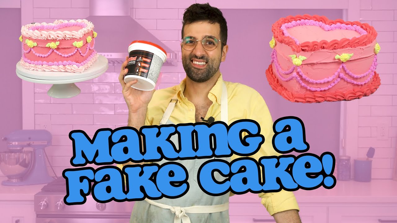 Making a Fake HEART CAKE Box &bull; DIY with JonnyCakes
