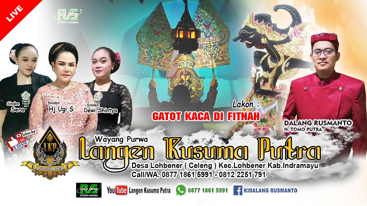 ✅LIVE WAYANG PURWA LANGEN KUSUMA PUTRA, DALANG RUSMANTO | LAKON GATOT KACA DI FITNAH, Delay
