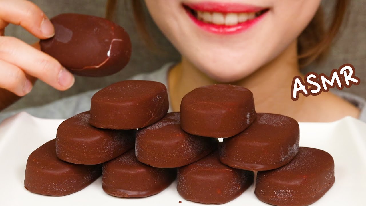 *Chocolate Ice cream EATING ASMR REALSOUNDS MUKBANG (No Talking) // 초코 아이스크림 !!