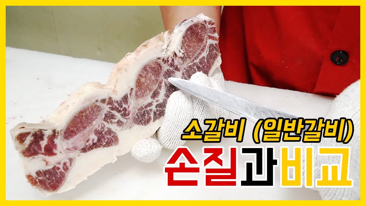 소고기 일반 갈비 손질하기 #LA갈비 #우대갈비 초이스 등급과 셀렉트 등급 비교까지