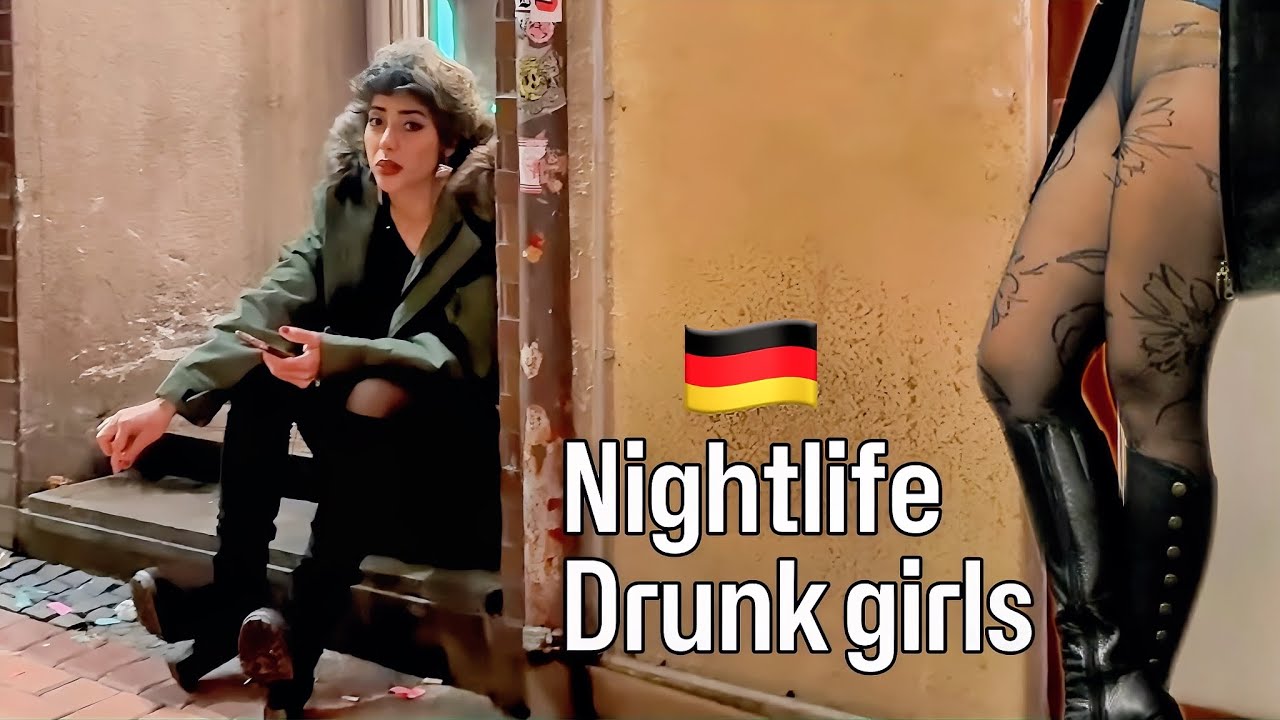 Düsseldorf Nightlife - Party Streets & Clubbing After Midnight | Must See Moments/walking tour 4K