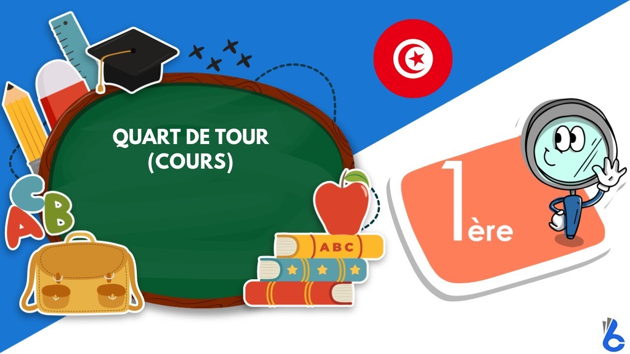 [Maths] 1ère année (lycée) maths: Quart de tour (cours)