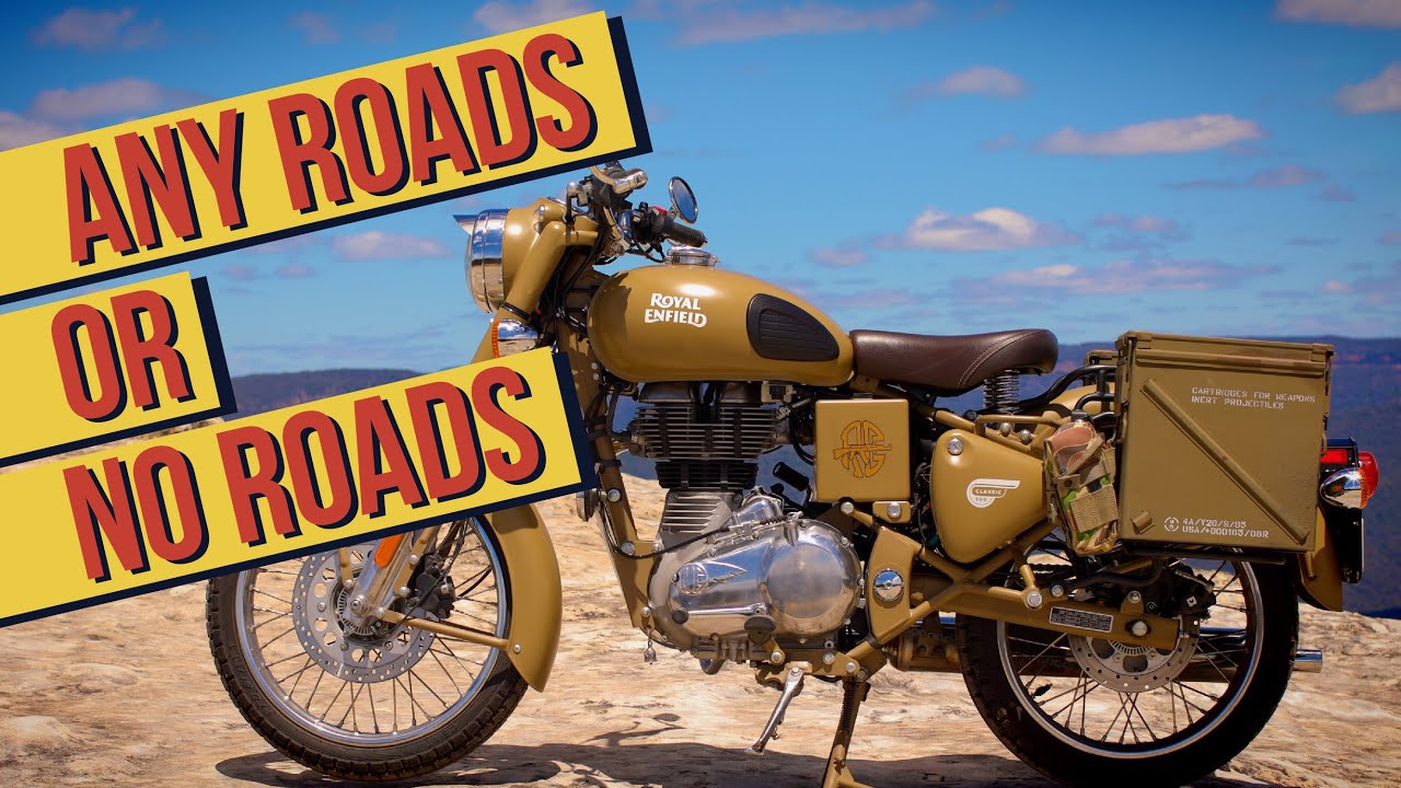 A Royal Enfield will go anywhere.