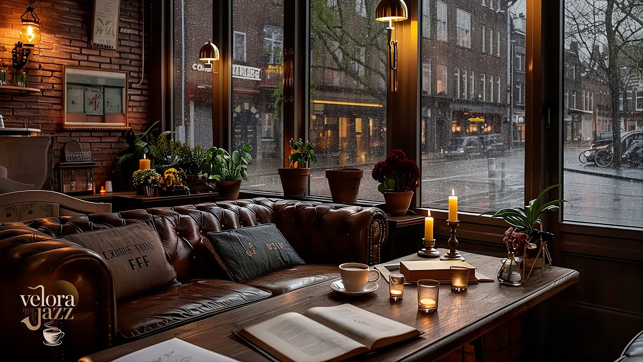 Jazz Music for Quiet Late Nights | Rainy Ambience | Velora Jazz