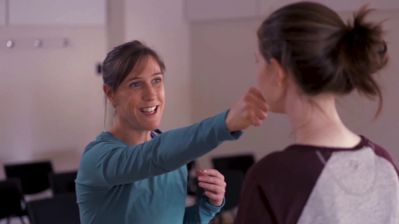 How to throw a stage punch with VCA Stage Combat Tutor Lyndall Grant