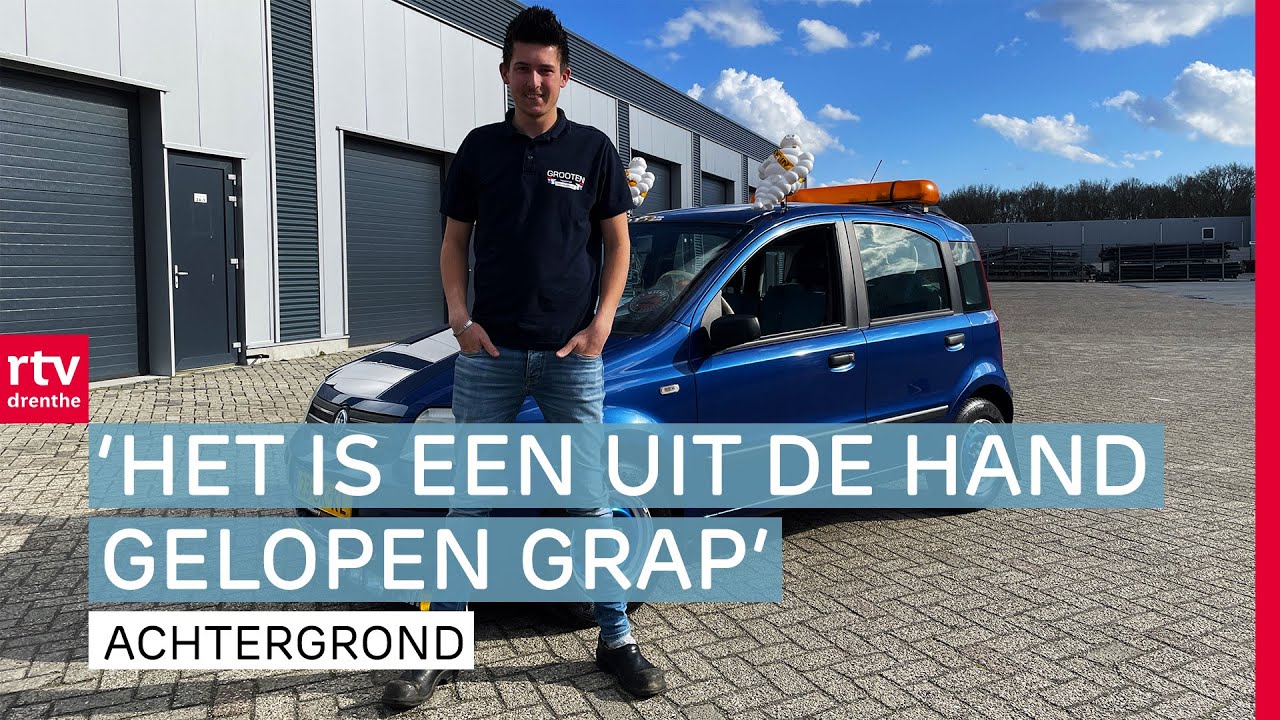 Jason pimpt zijn Fiat Panda tot mini-vrachtwagen | RTV Drenthe