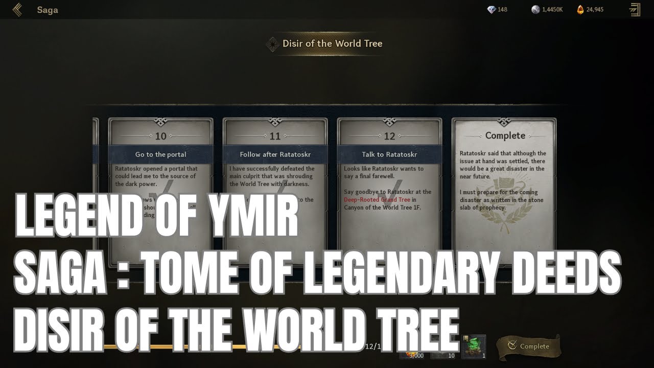 Legend of YMIR | SAGA: Tome of Legendary Deeds | Disir Of The World Tree | Tips & Guide