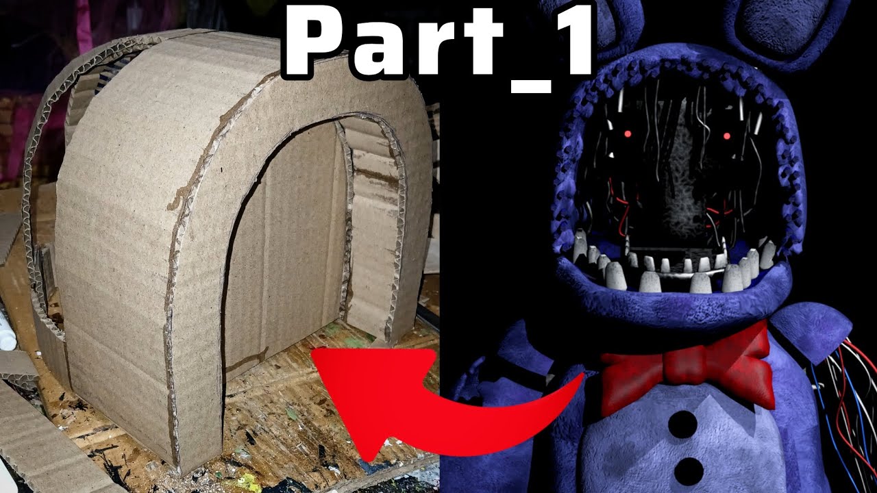 How to Make Withered Bonnie Mask with Cardboard | Part 1 | FNAF Cosplay Tutorial