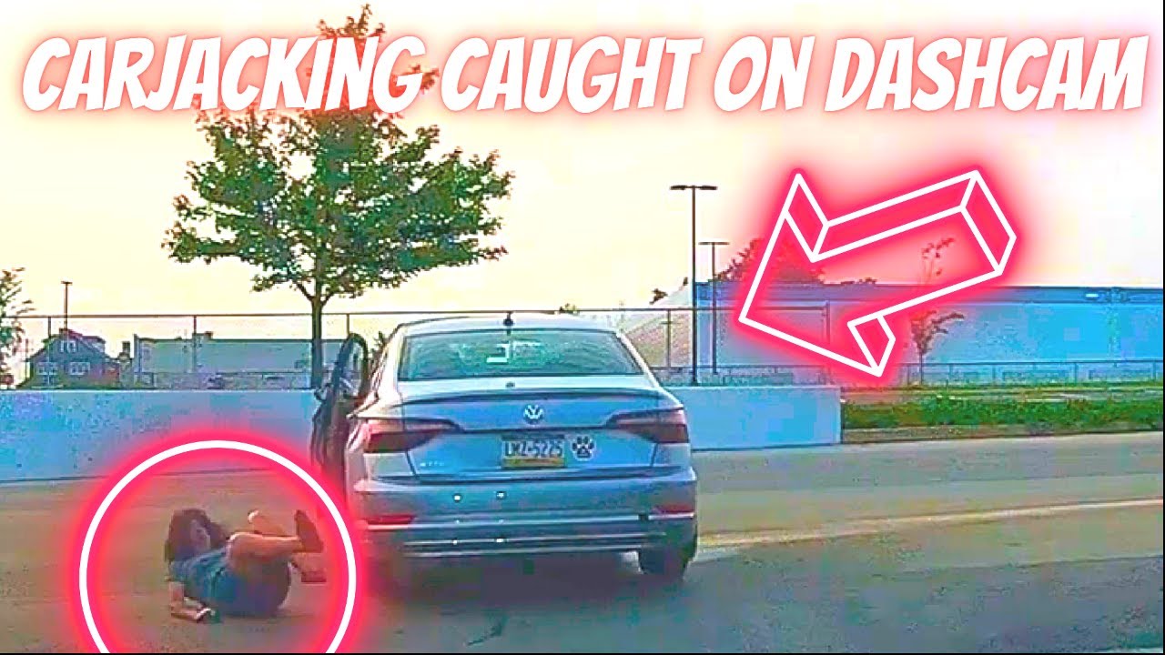 CARJACKING CAUGHT ON DASHCAM -- Bad drivers & Driving fails -learn how to drive  #1156