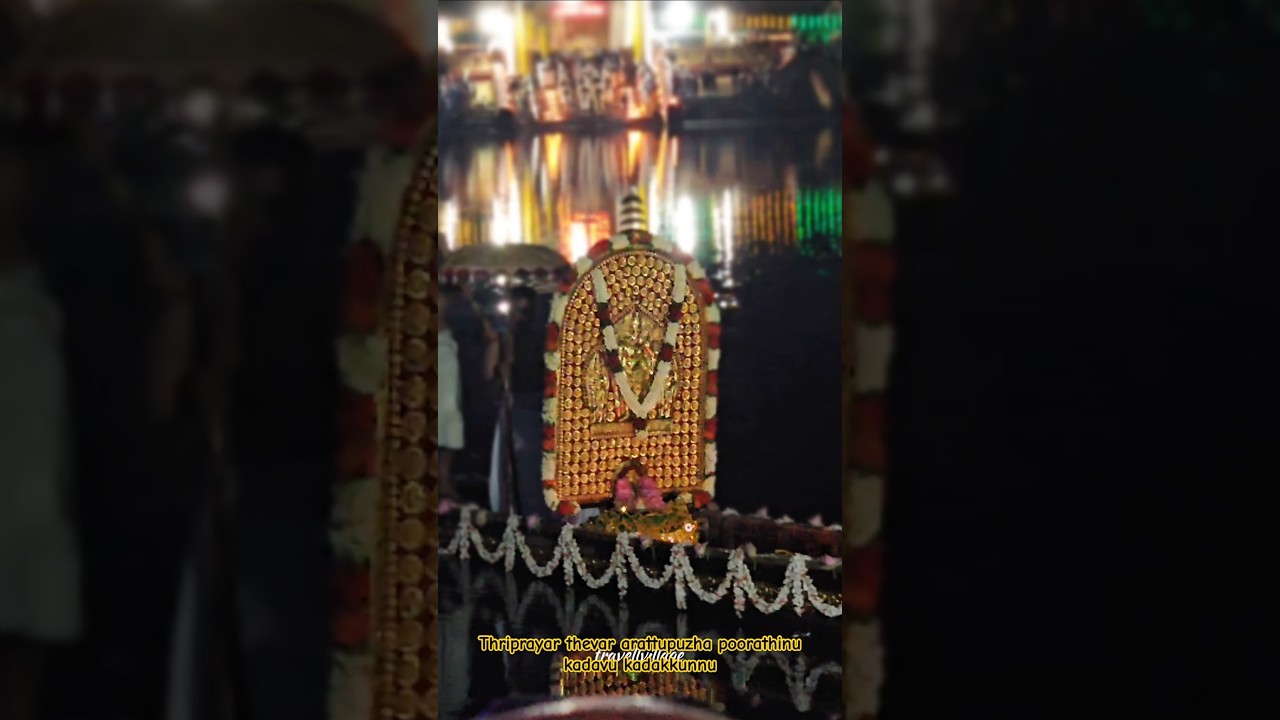തൃപ്രയാർ തേവർ കടവ് കടക്കുന്നു Arattupuzha Pooram 2025, | DevaSanghamam | #travellvillage #shorts