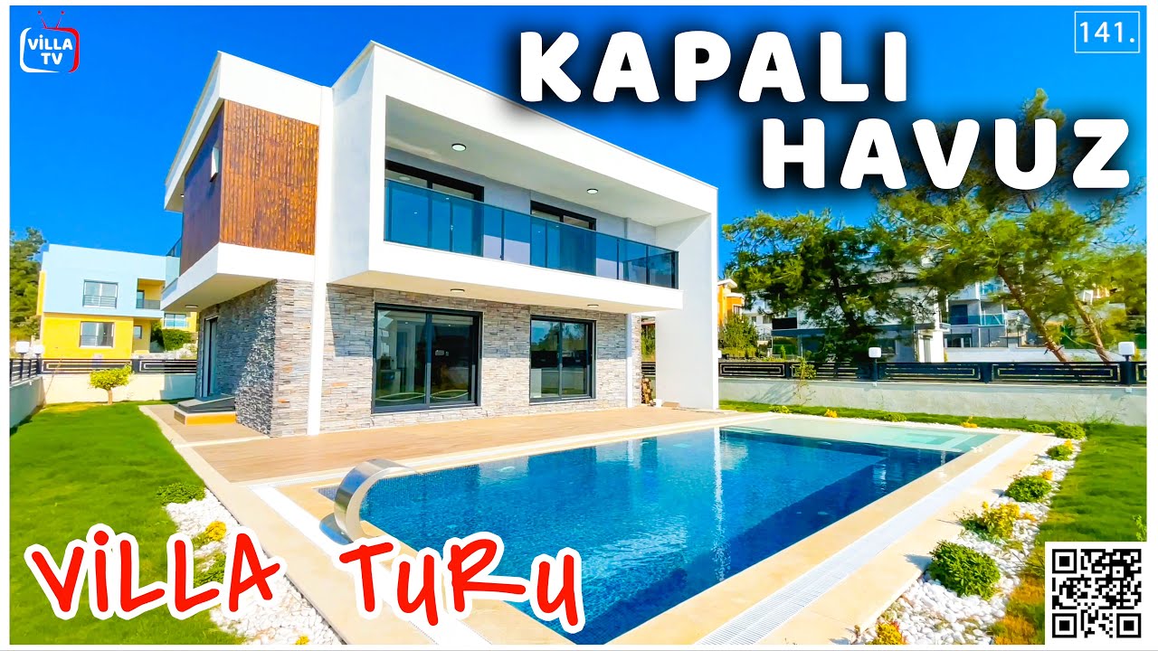 KAPALI HAVUZ'lu Tek M&uuml;stakil &Ouml;zel Havuzlu Satılık Villa Turu Kuşadası Soğucak mah.