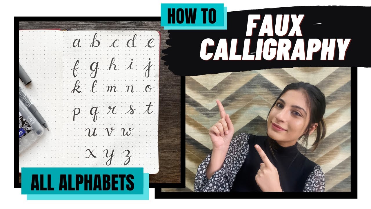 How to do Faux Calligraphy for beginners | IDLE DOODLE