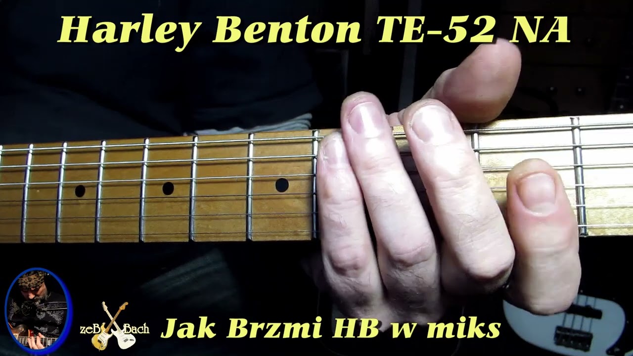 Gitara@zebbach-Harley Benton TE-52 NA -Jak to brzmi w miks?+ MALA LEKCJA COUNTRY