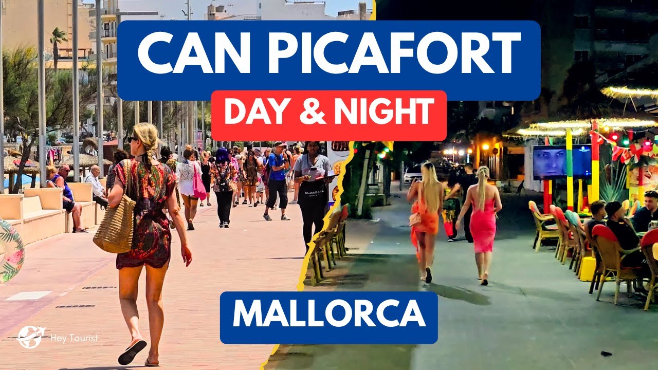 Day and Night in Can Picafort, Mallorca | Relaxing Beach Views and Local Life #mallorca #nightlife