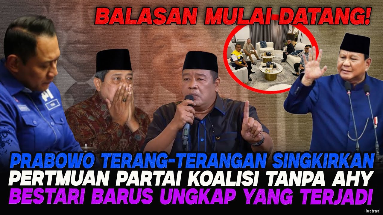 PARTAI BIRU &ldquo;DITINGGAL&rdquo;..!!  PRABOWO TAU KELAKUAN DEMOKRAT?😱SBY LANGKAH PUTUSAN