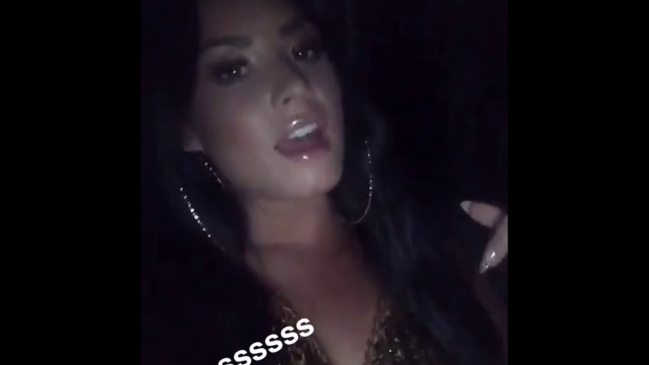 Demi lovato singing Kehlani Gangsta Cover Lip Singing In Car Snapchat
