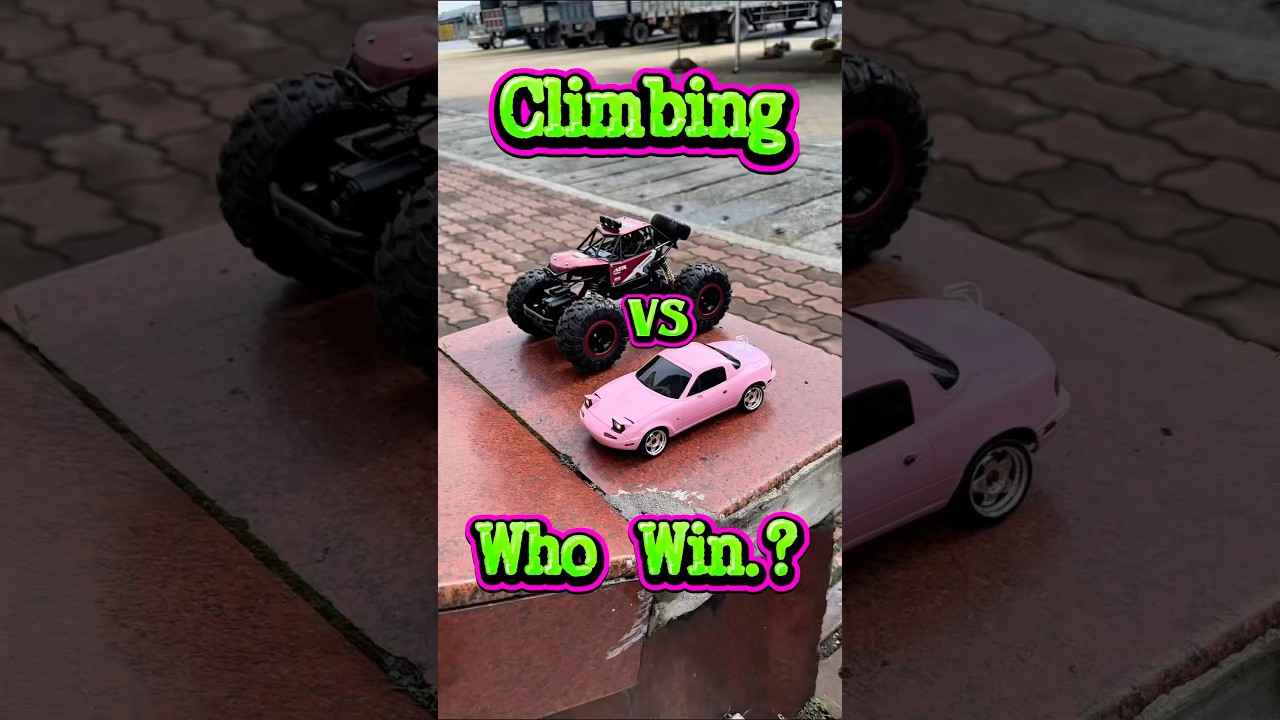 2 RC Cars Hill Climb Power Battle &ndash; Who Wins?