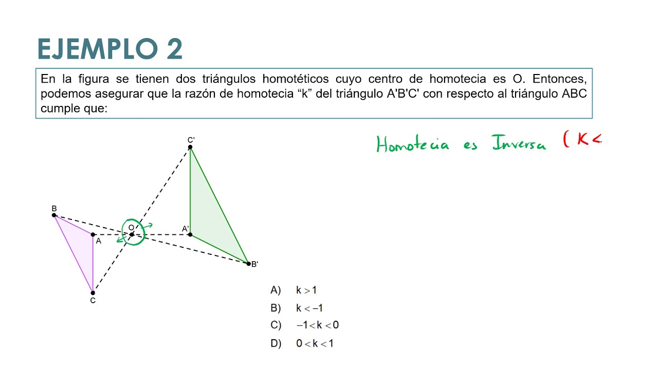 Homotecias - Valor de 
