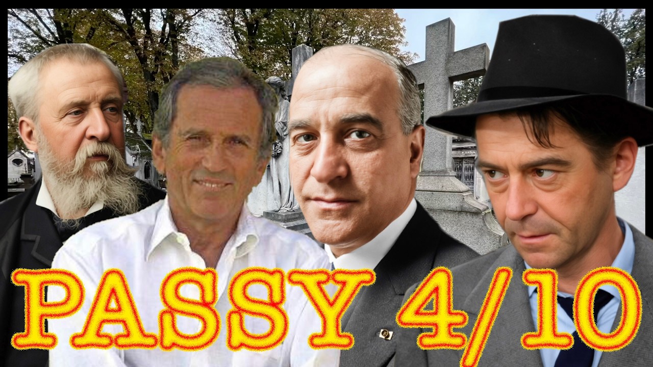 PARIS CIMETIERE DE PASSY  N° 4/10  JEAN SERVAIS - LOUIS - ERNEST BARRIAS - JEAN DRUCKER -