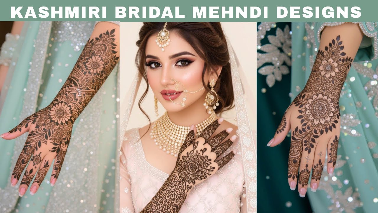 Kashmiri Bridal Mehndi Designs Latest Pack 142 | Full Hand Henna Mehandi |