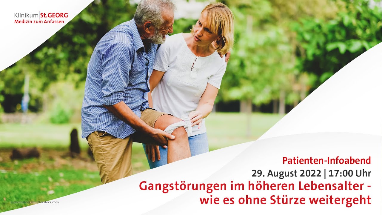 Gangstörungen im höheren Lebensalter - wie es ohne Stürze weitergeht