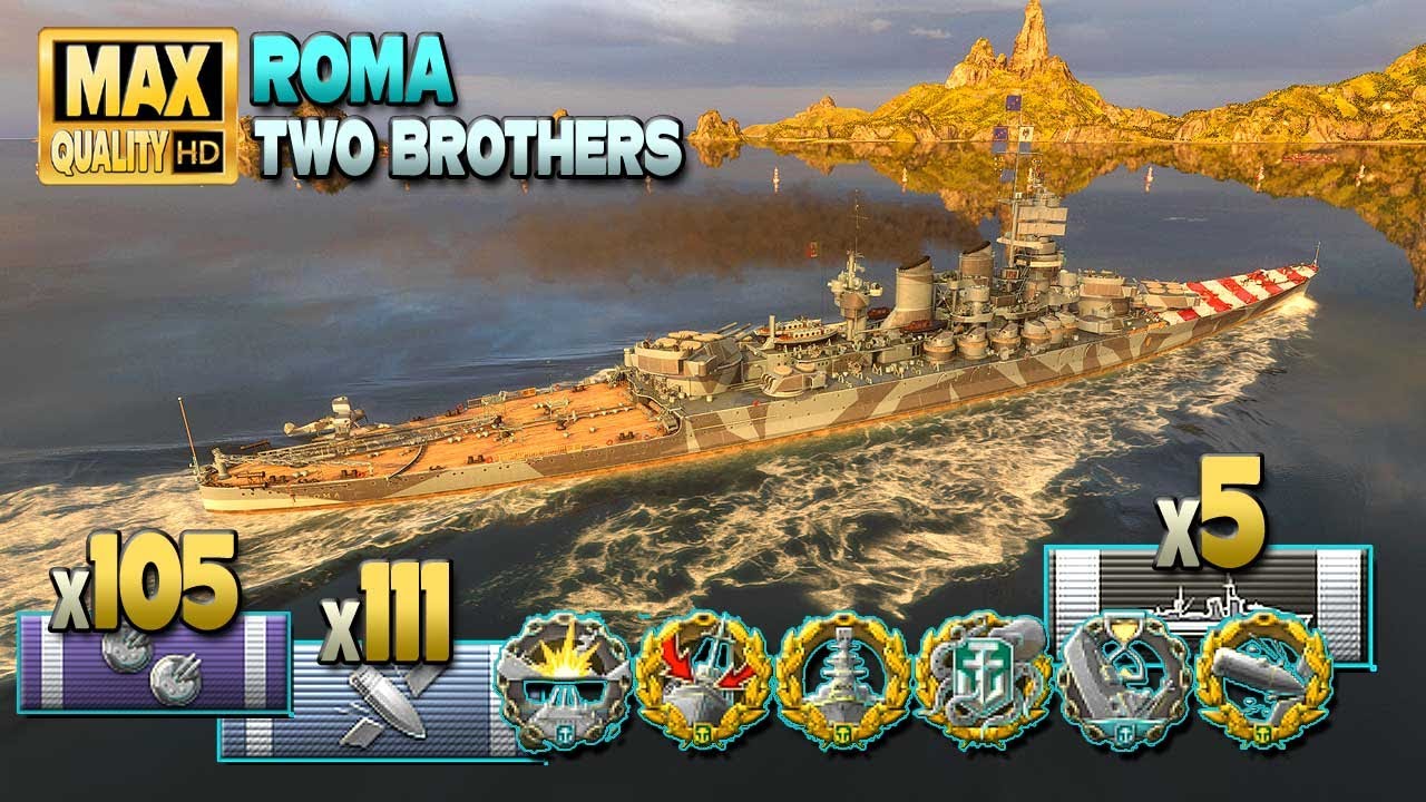 линкор «Рома»: захватывает до последних секунд - World of Warships