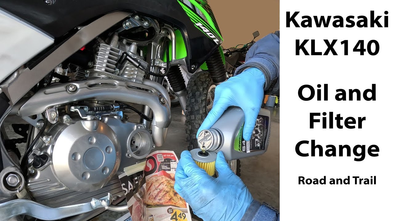 KLX140 Oil and Filter Change