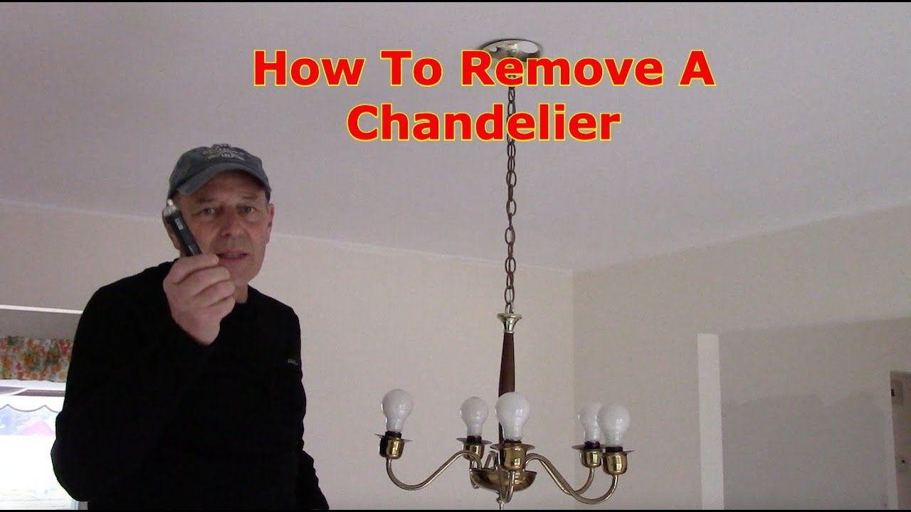 Как снять люстру