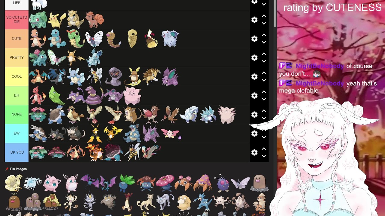 POKEMON TIER LIST - gotta rate 'em all !! [pt 1]
