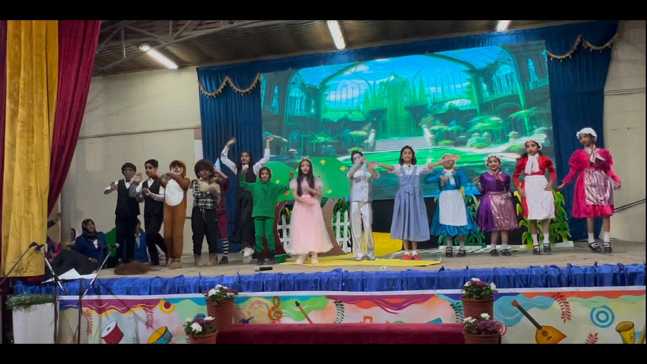 Students of Yara International School Performing A Drama On The Occasion Of School Award Function
