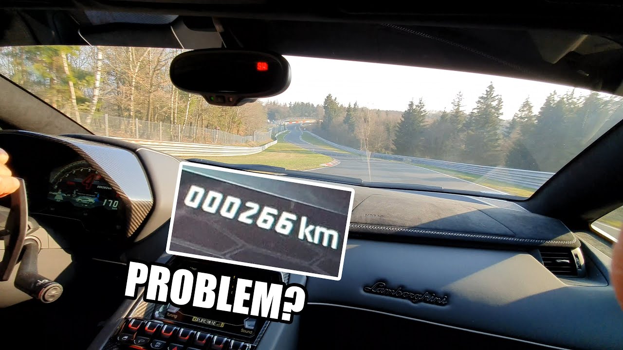 Brand New Lamborghini Aventador SVJ breaking in on the Nürburgring