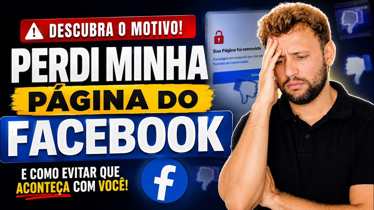 O VERDADEIRO motivo pelo qual sua página do Facebook desapareceu