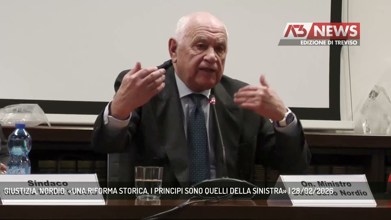 GIUSTIZIA, NORDIO: «UNA RIFORMA STORICA, I PRINCIPI SONO QUELLI DELLA SINISTRA» | 28/02/2026