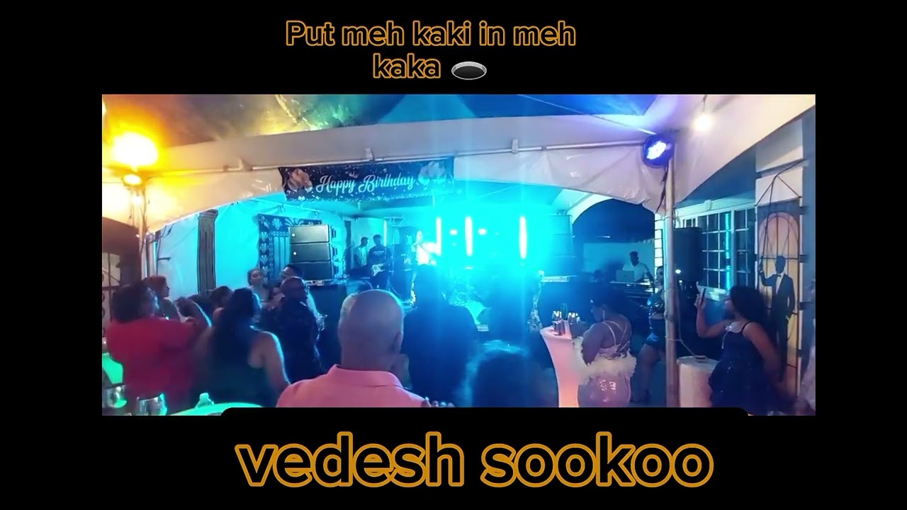 Vedesh sookoo live performance of 'kaki & kaka' chutney Soca. @YouTubeViewers 