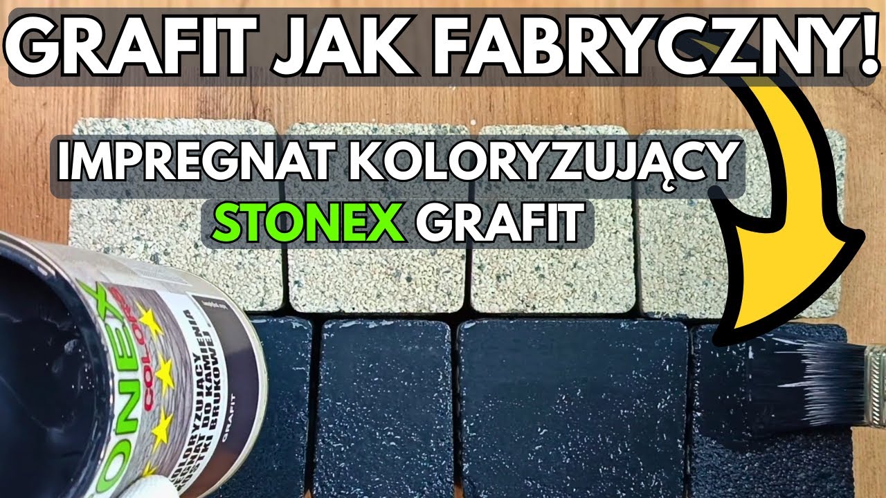 Impregnat Koloryzujący GRAFIT – Jak Pomalować Kostkę Brukową i Beton? Stonex Colors GRAFIT