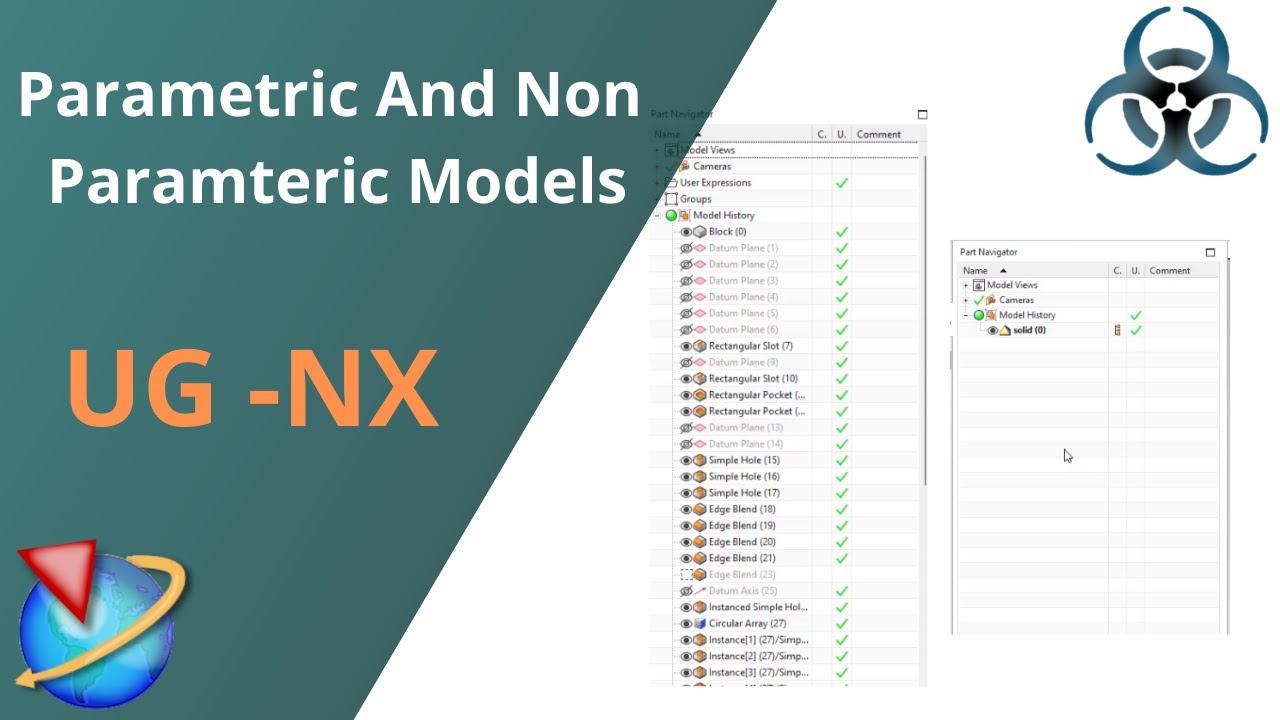 Siemens Unigraphics NX-Understanding Parametric and Non Parametric Modeling (Synchronous modeling)
