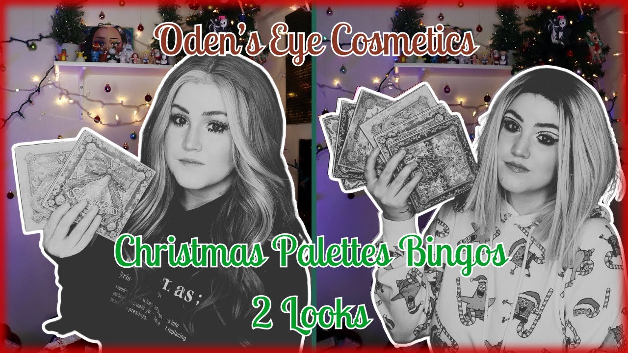 Two Looks, Two Palette Bingos | Oden's Eye Cosmetics Christmas Palettes | 25 Days of Christmas