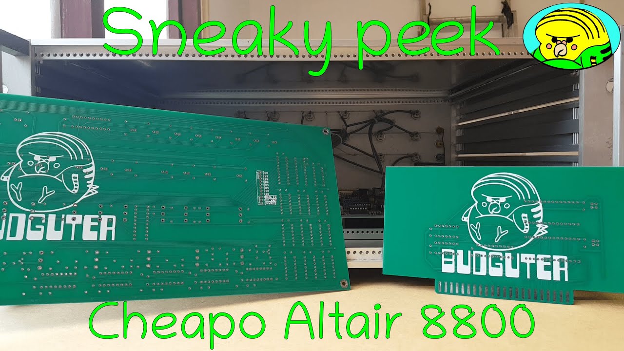 A cheapo Altair 8800 style computer using a Z80 - (part 5) - A sneaky peek