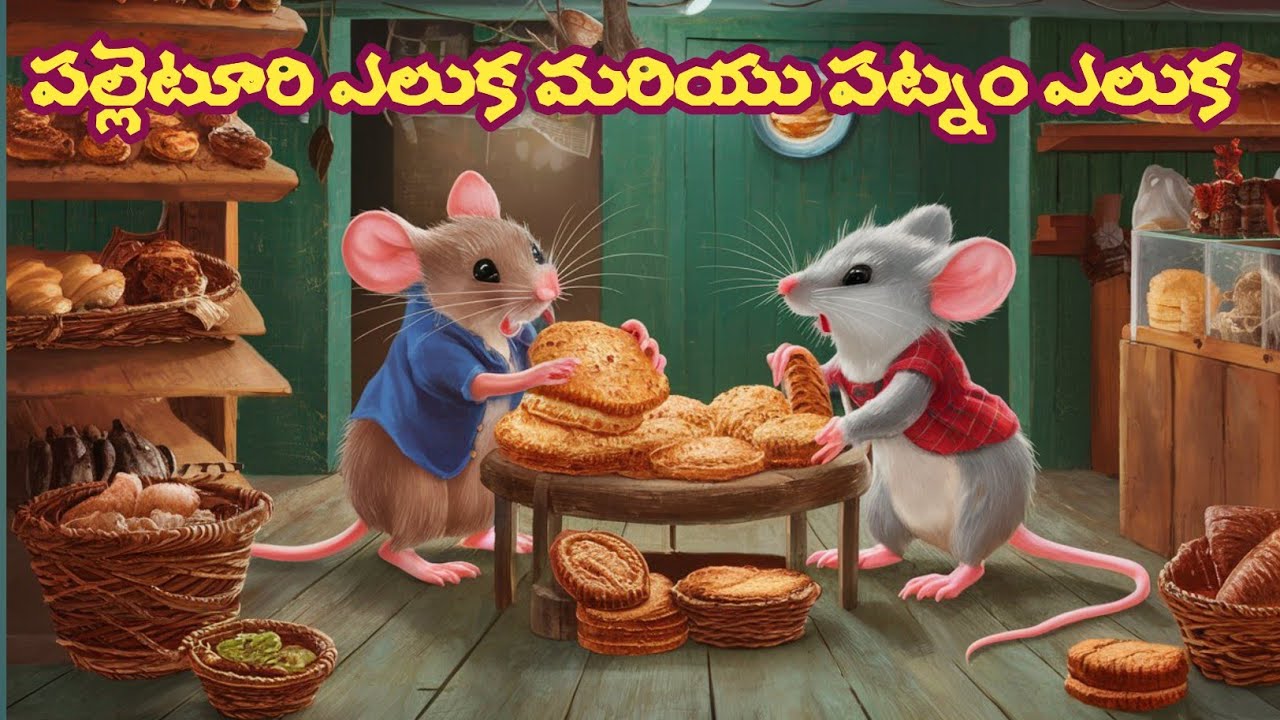 Telugu kathalu| పట్నం ఎలుక మరియు పల్లెటూరి ఎలుక |neethikathalu | city rat and village rat |